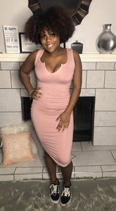 She Real Cute Bodycon - Mauve